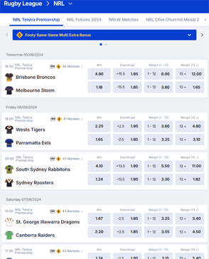 betr odds display