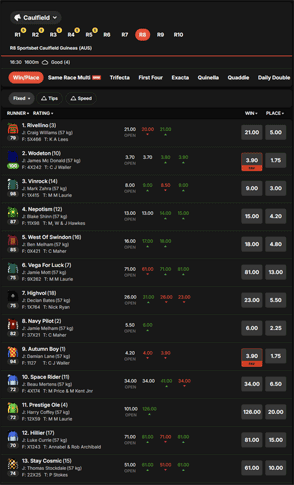 MarantelliBet racing screenshot MarantelliBet racing screenshot