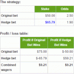 New Hedging Calculator